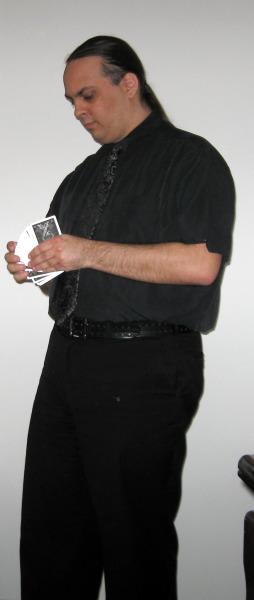 February 1, 2009 Andrew with Cards
